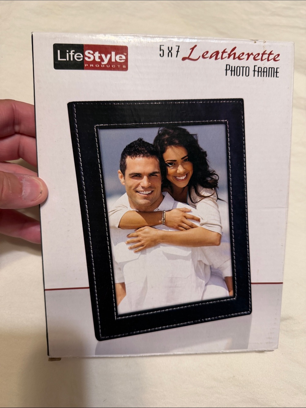 Black Leatherette 5x7 Photo Frame